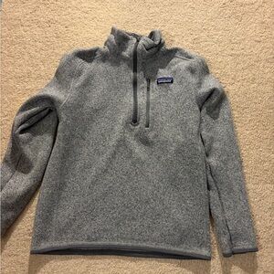 Patagonia Men's Zip-Up Sweater in Heather Gray